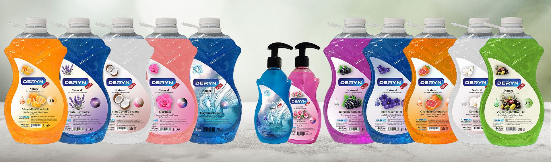 Deryn Sıvı Sabun Çeşitleri - Etkili Temizlik ve Yumuşaklık