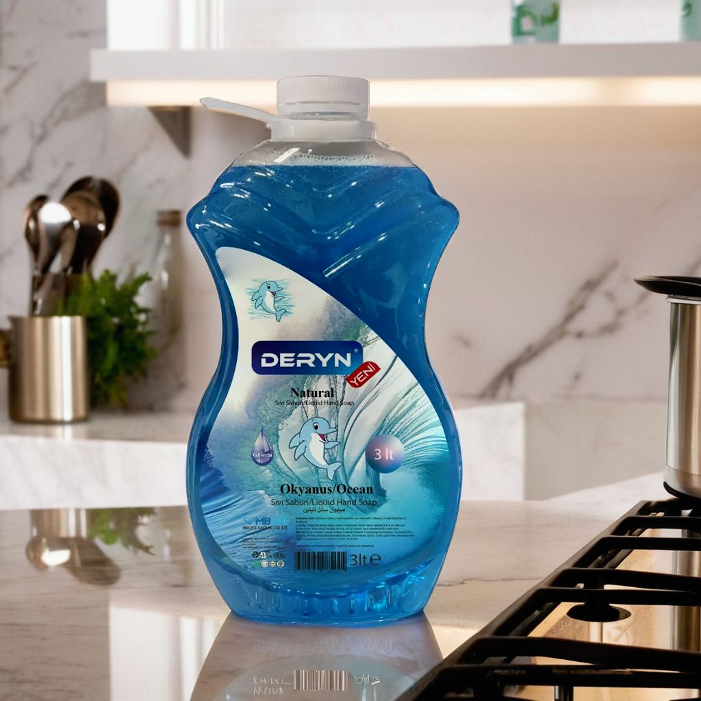 Deryn Okyanus Kokulu 3 lt Sıvı El Sabunu - Ekonomik ve Ferahlatıcı Seçenek