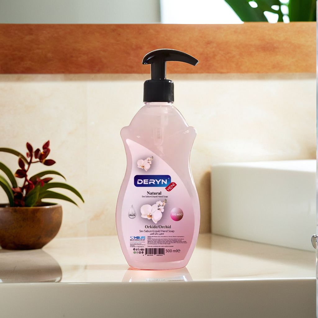 Deryn Orkide Kokulu 500 ml Sıvı El Sabunu - Zarif ve Çiçeksi Temizlik