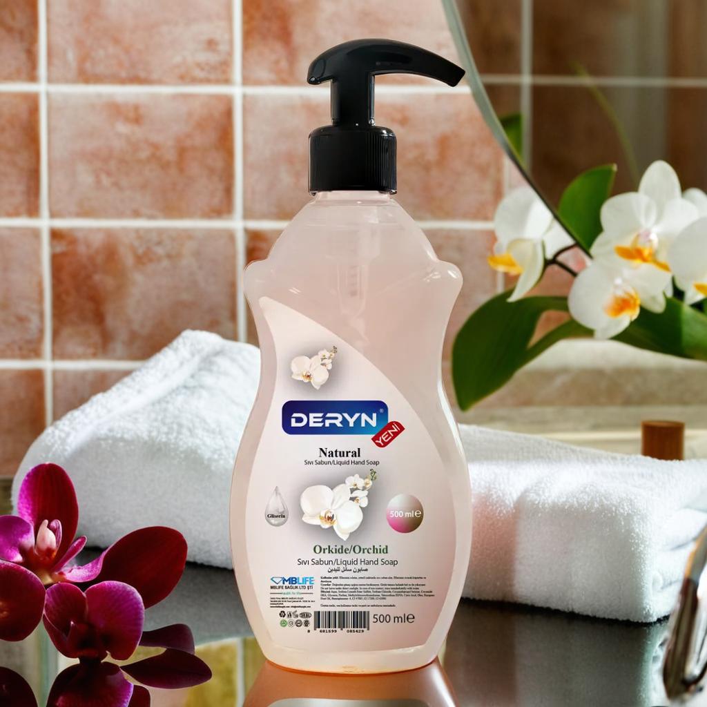 Deryn Orkide Kokulu Sıvı El Sabunu 500 ml - Zarif ve Nazik Cilt Bakımı