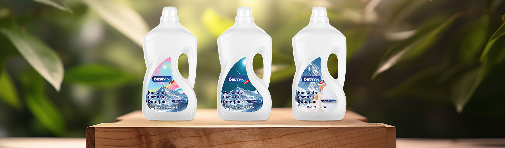 Deryn konsantre çamaşır deterjanları - Beyazlar, renkliler ve siyahlar için üstün temizlik